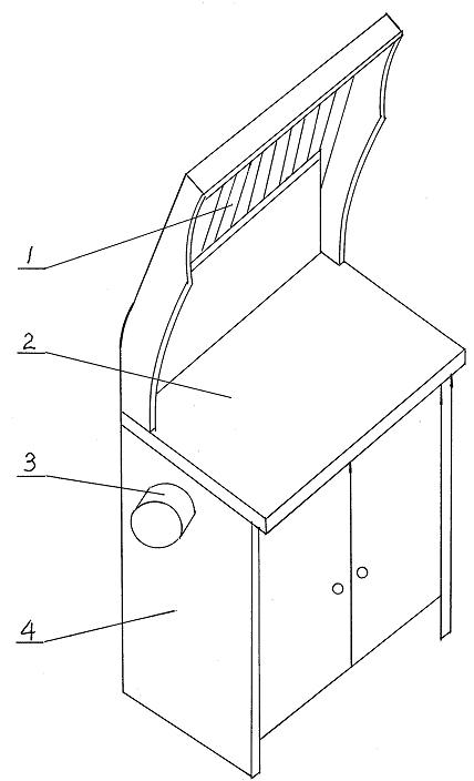 Household kitchen fume purifying method and range hood