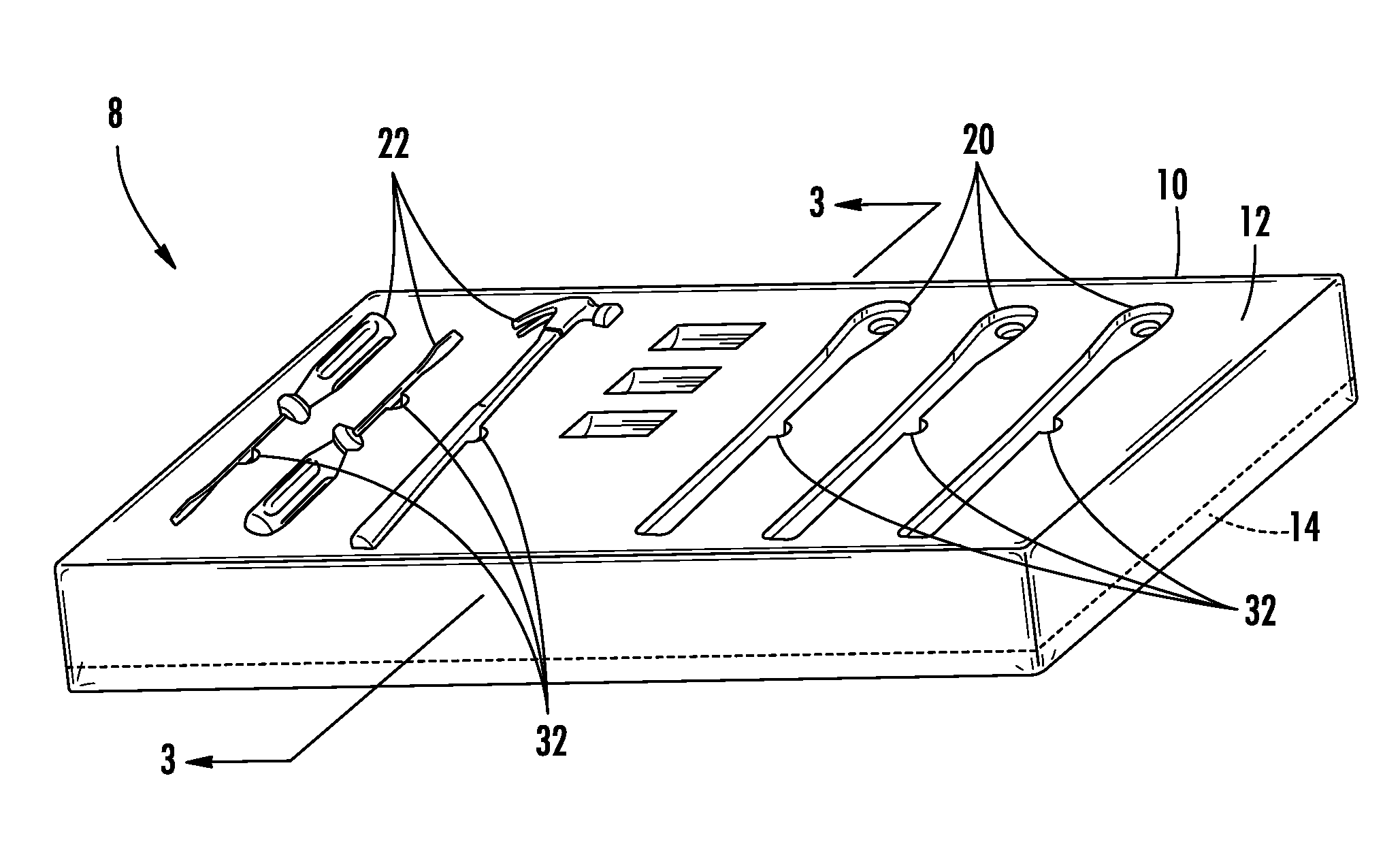 Tool organizer and method of making the same