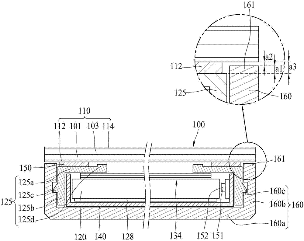 Borderless display device including display module