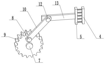 Acoustic emission sensor wall surface fixing device