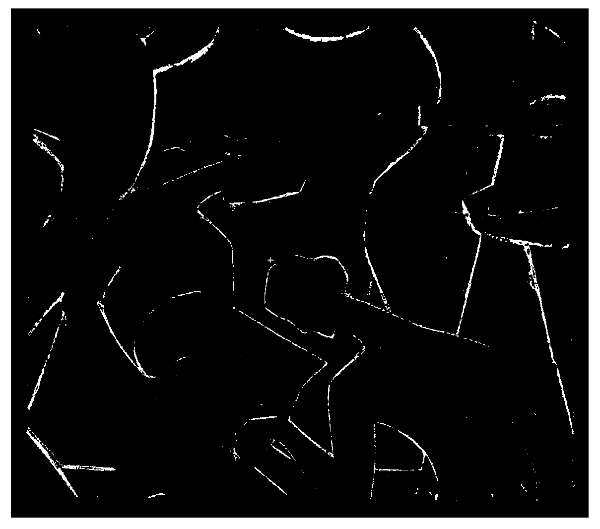 Ground laser radar reflection intensity image generation method based on central projection