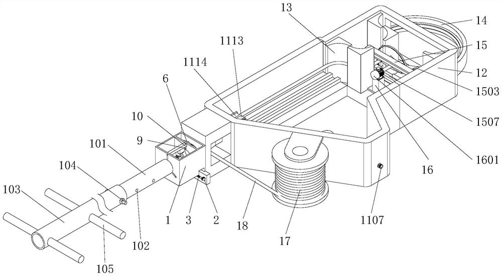 Bundling and fixing device for multiple cable bundles