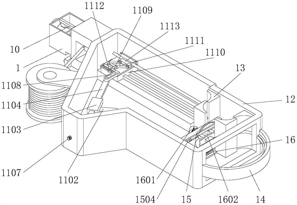 Bundling and fixing device for multiple cable bundles