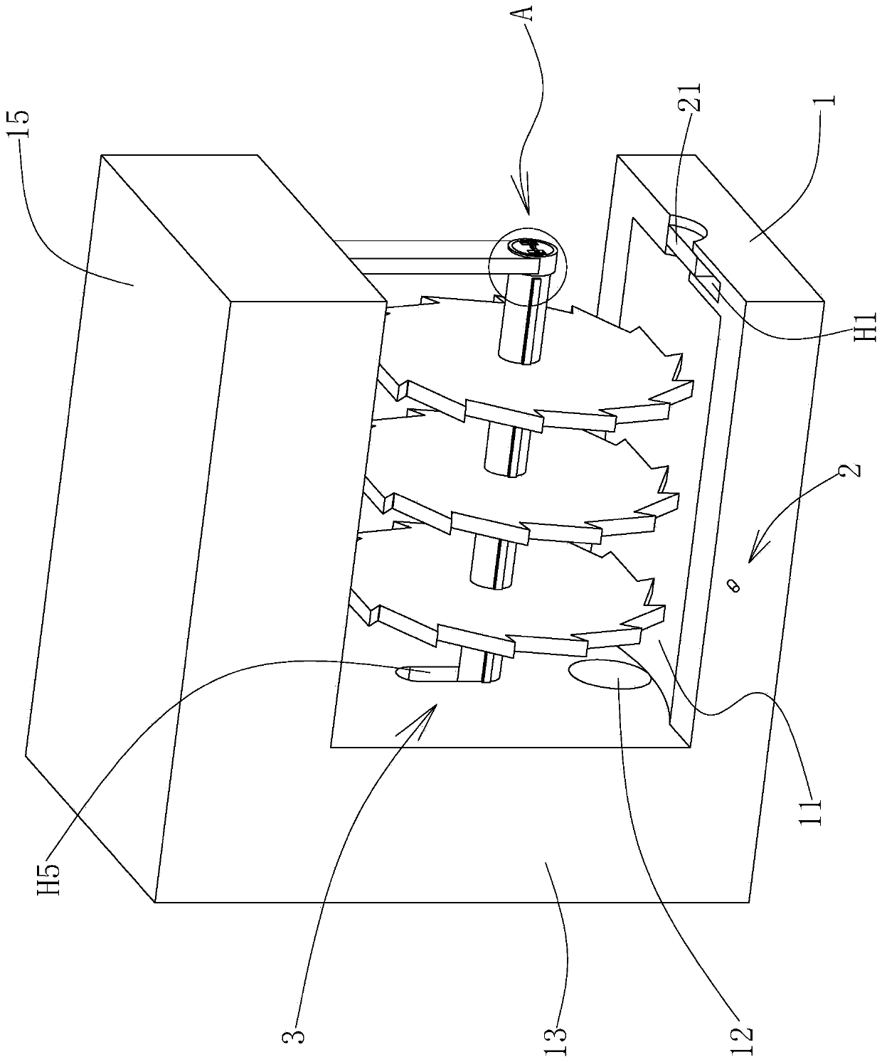 Building steel cutting device