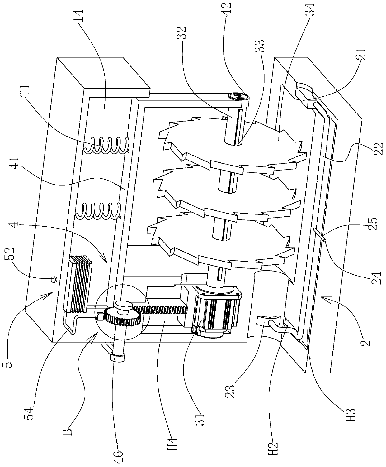 Building steel cutting device