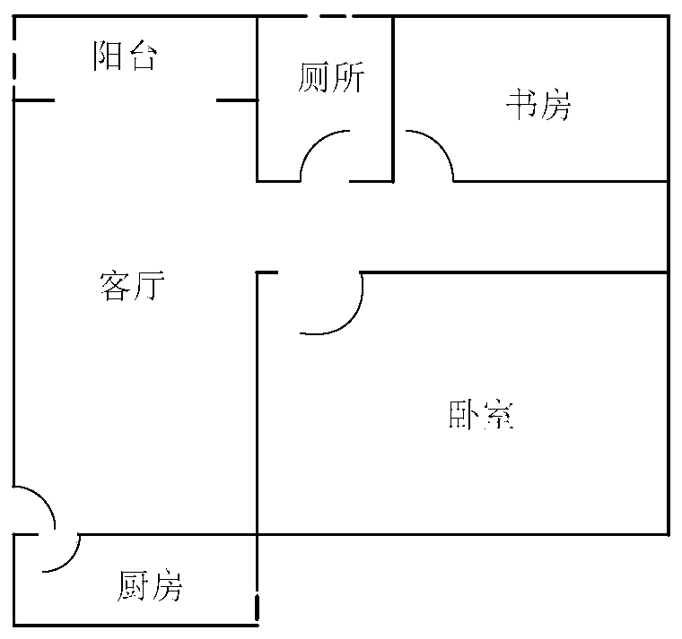 Method and device for determining dynamic and static separation pattern house