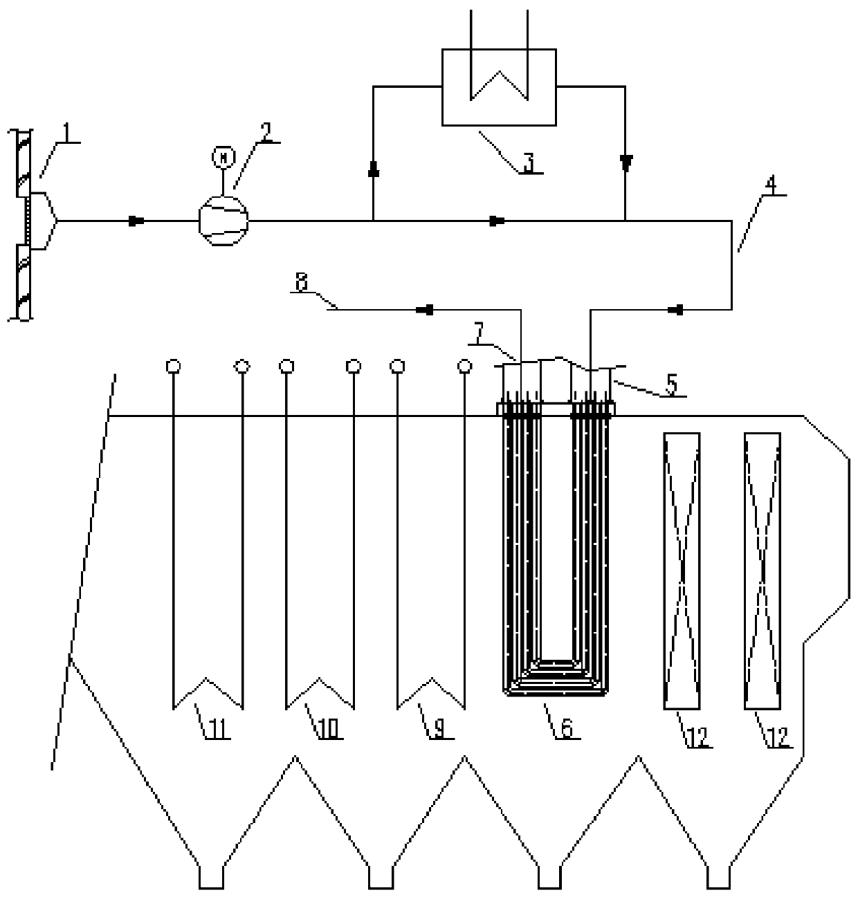 Smoke air preheater for increasing garbage incineration primary combustion supporting air temperature