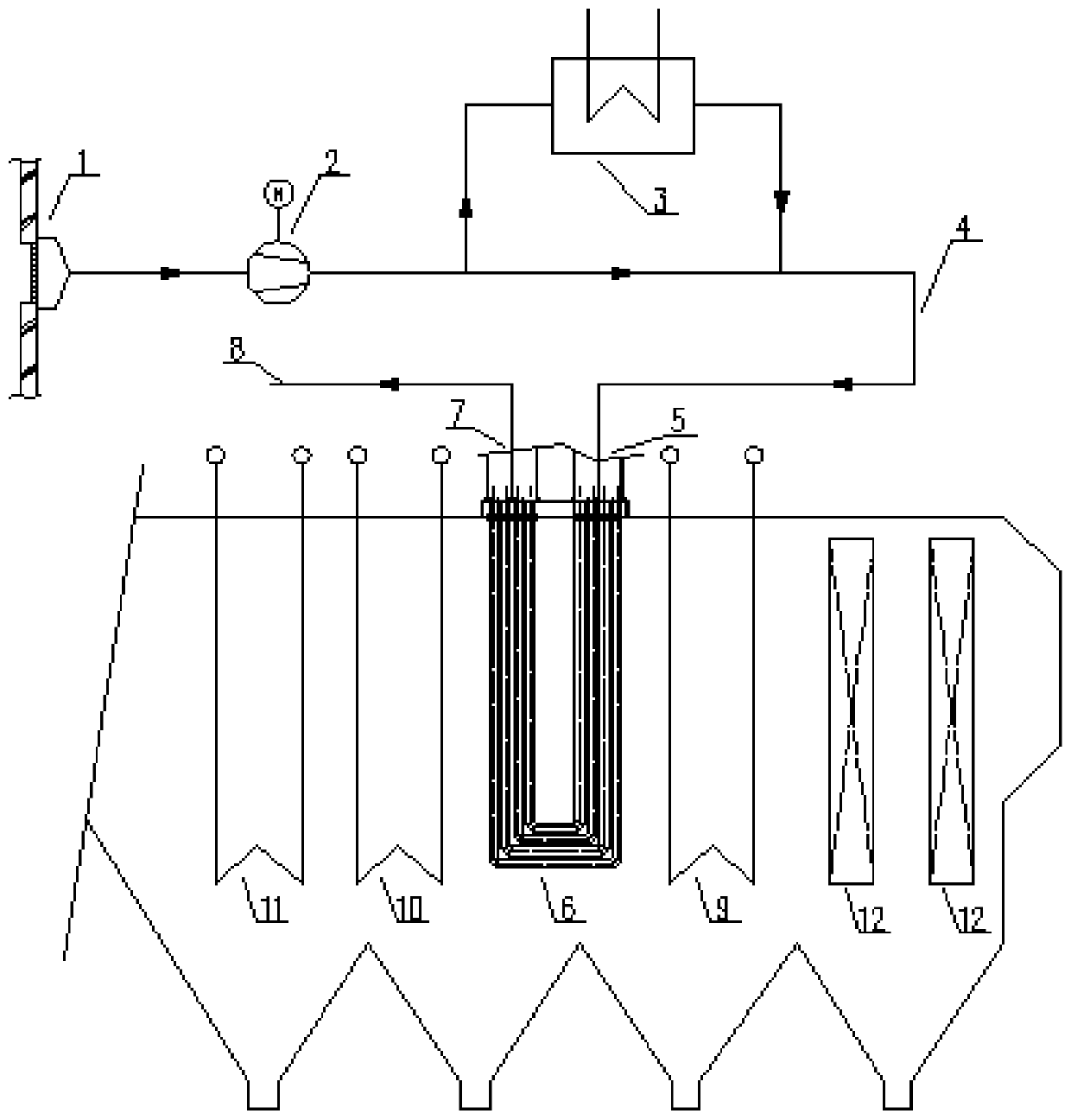 Smoke air preheater for increasing garbage incineration primary combustion supporting air temperature