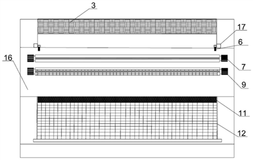 Small and medium-sized river channel floating oil filtering, intercepting and cleaning device based on dam body