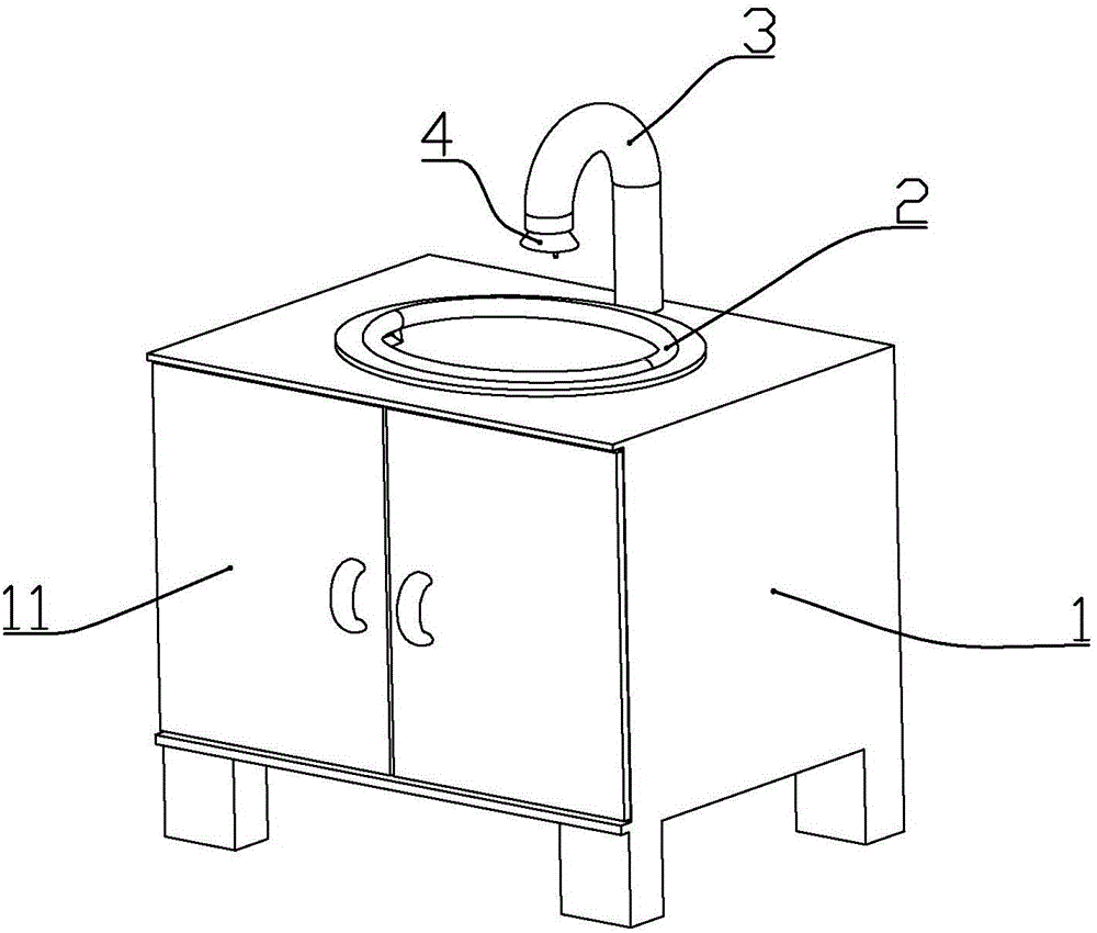 An automatic hand washing and drying machine