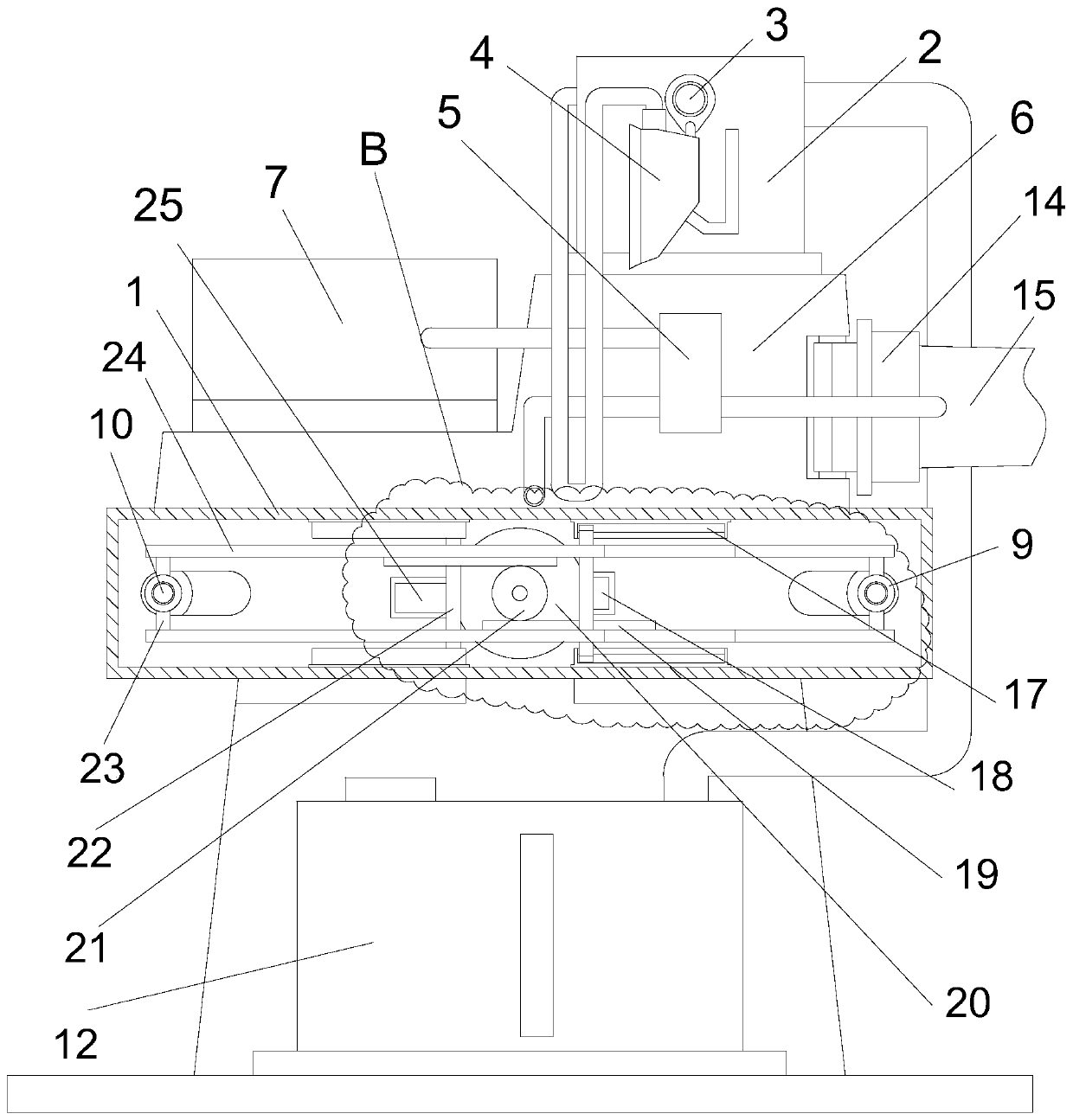 Rapid arranging ironing device for garment processing