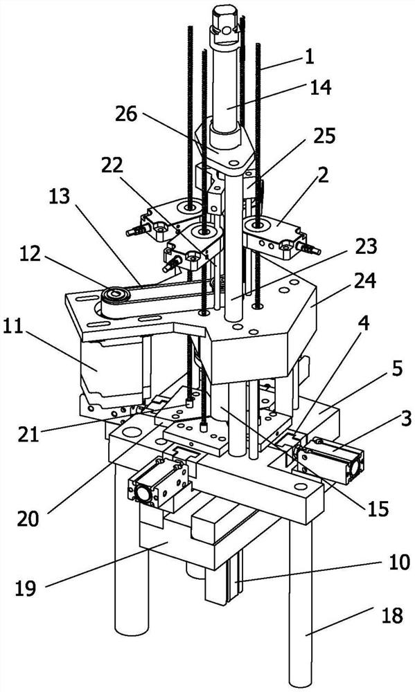 Efficient automatic pin mounting mechanism