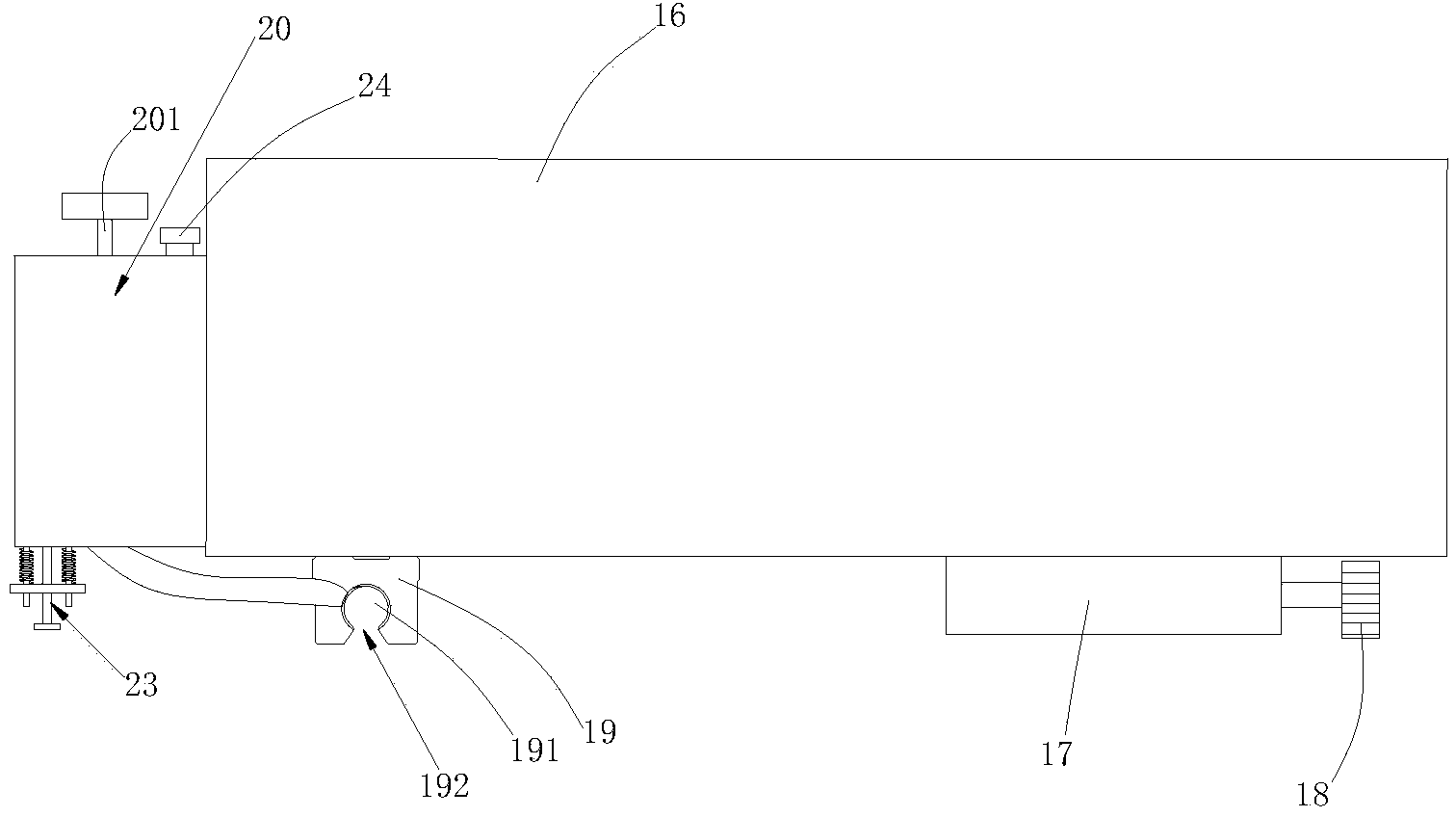 Glue spraying device capable of adjusting glue spraying position left and right