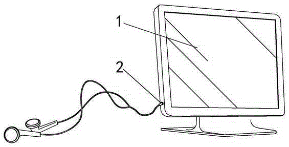 Display capable of being inserted with earphone