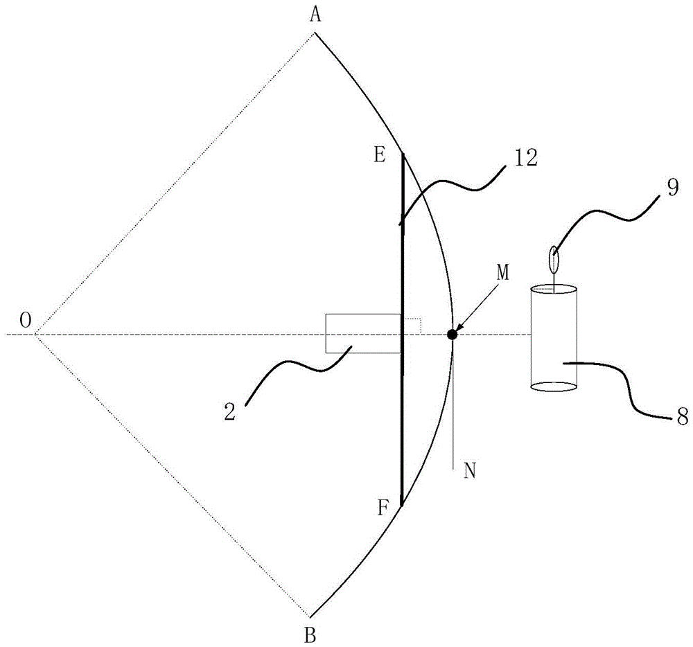 Rail track measuring mark point positioning method