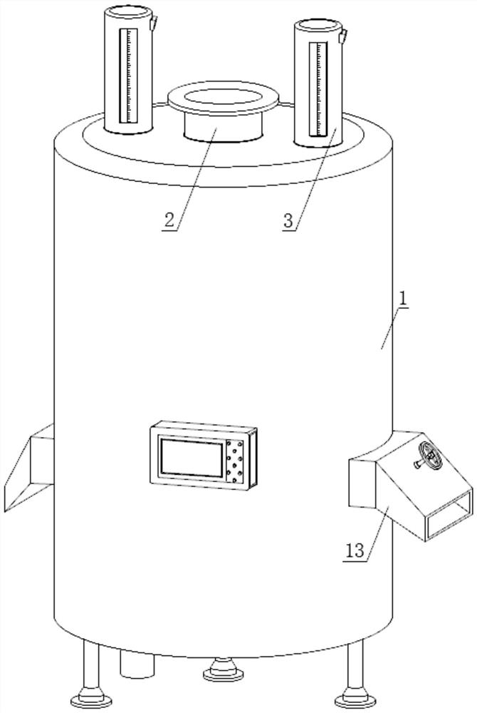 Decolorizing and filtering device in paracetamol preparation process and decolorizing and filtering method of decolorizing and filtering device