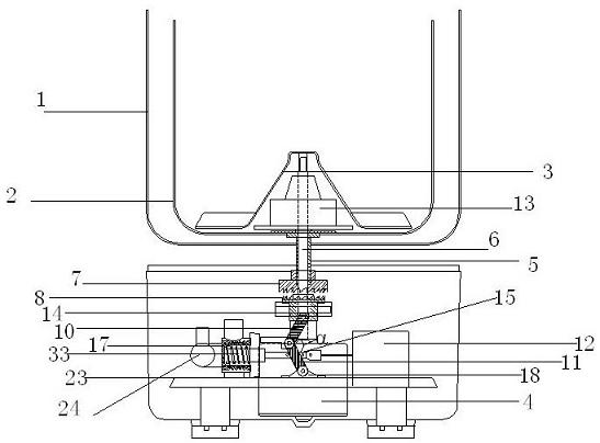 Washing machine with simple clutch