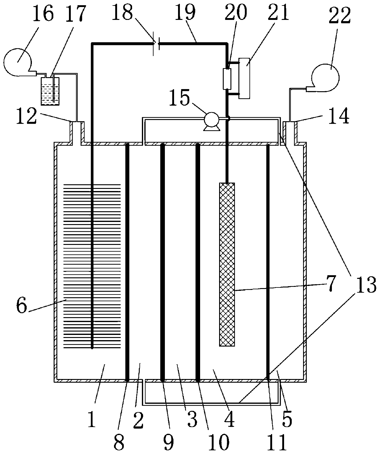 Bioelectrochemistry sewage nitrogen and phosphorus recovery with synchronization of carbon fixing and hydrogen producing system and method