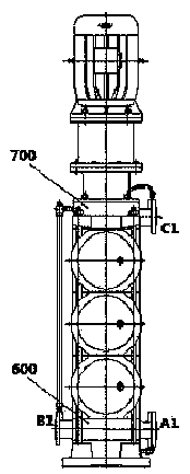 High pressure pump for sea water desalination