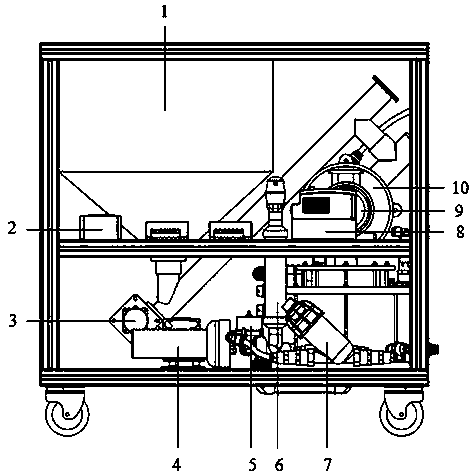 Solid fertilizer continuous dissolving and injecting all-in-one machine and control method thereof