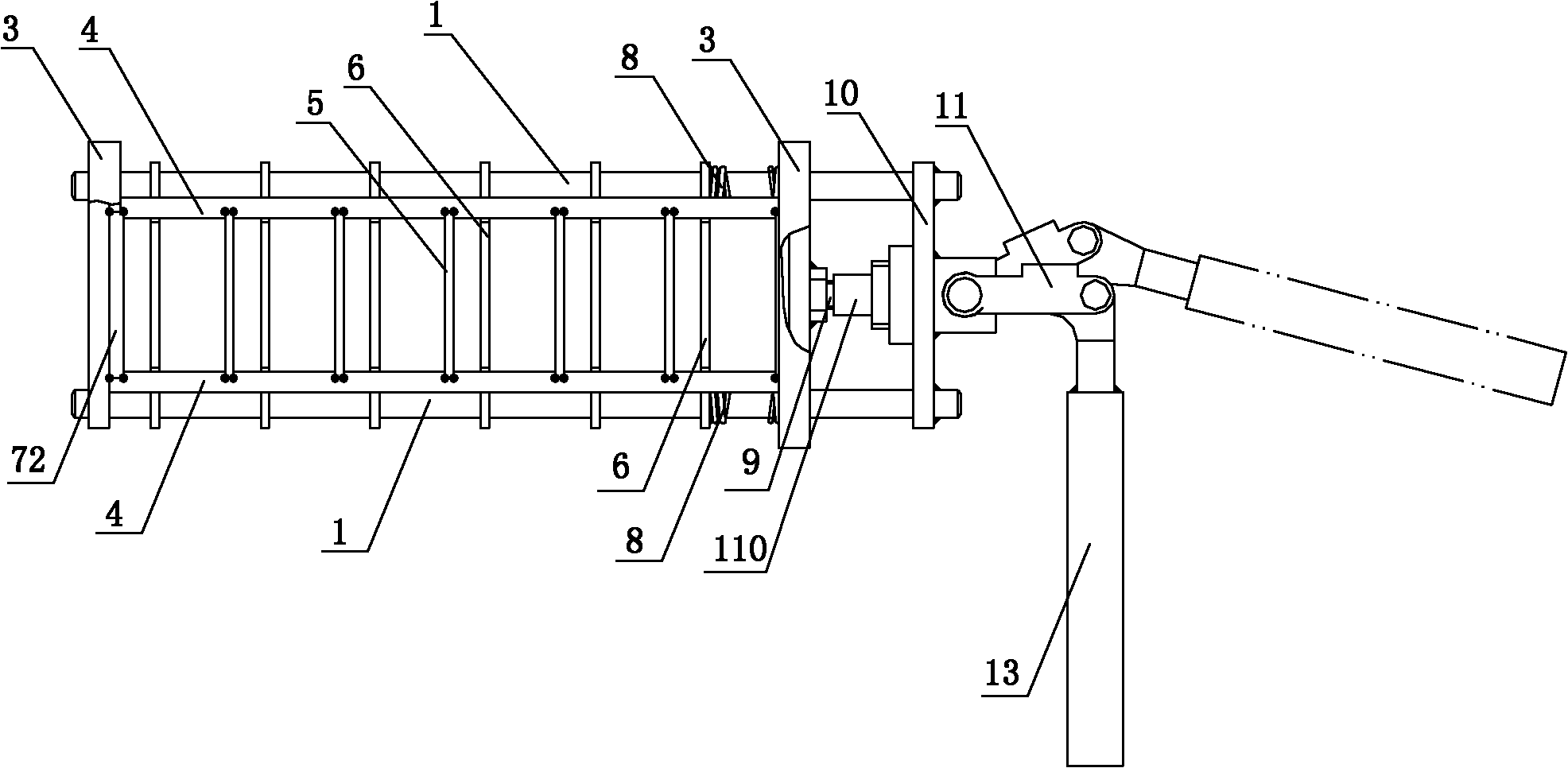 Rapid clamping mould box for battery pack welding