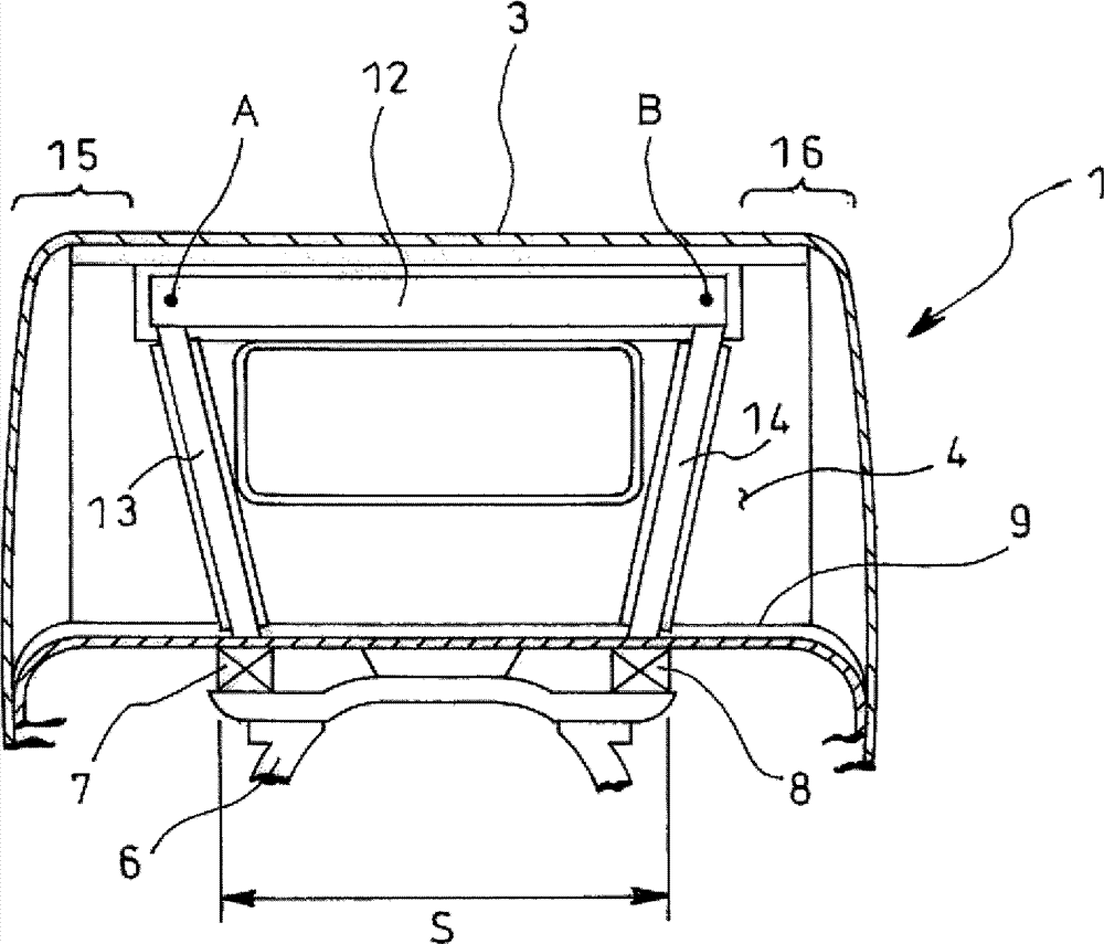 Cab reinforcing structure