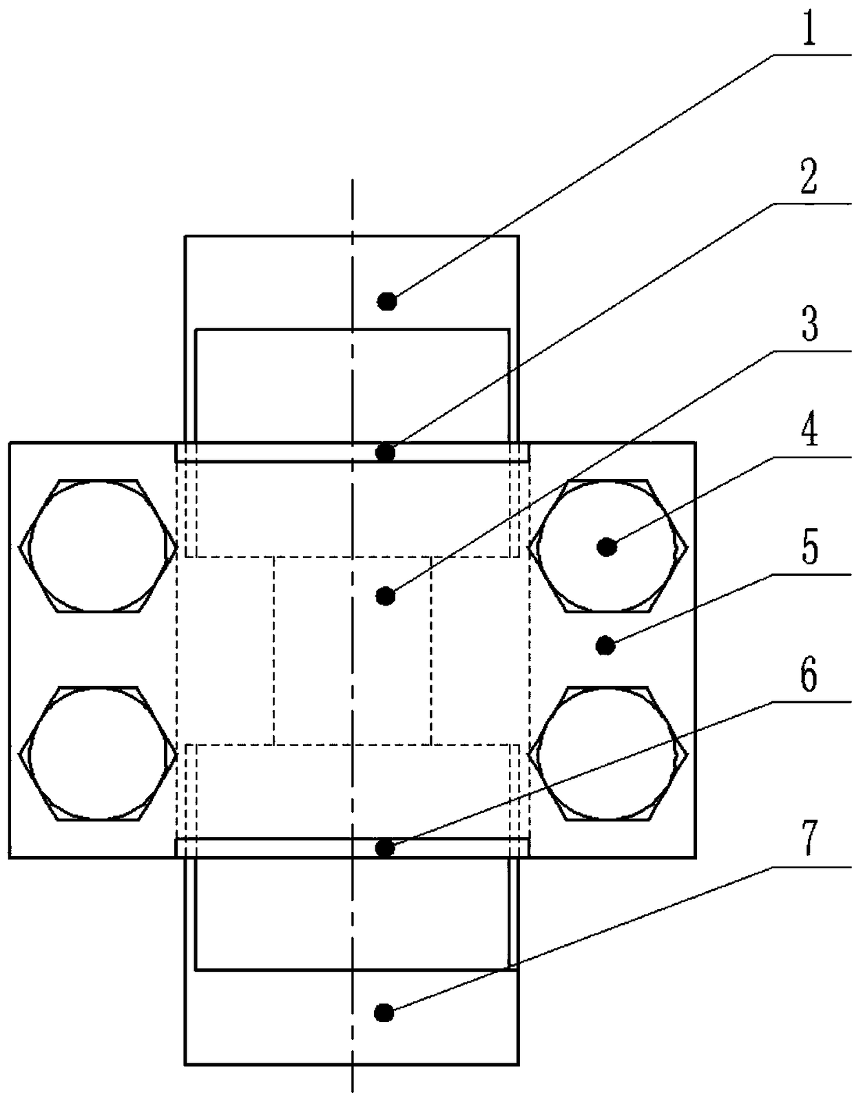 Device for testing on thermal simulation test machine