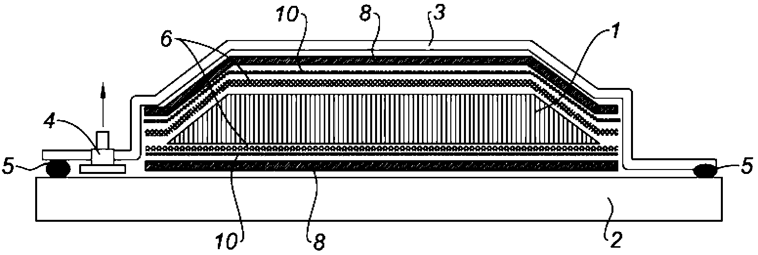 Process for manufacturing a part made of a composite having a hollow core