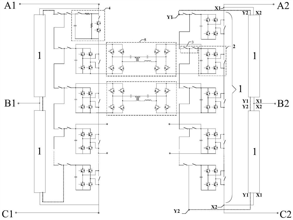 A flexible multi-state switch, flexible AC-DC interconnection system and control method