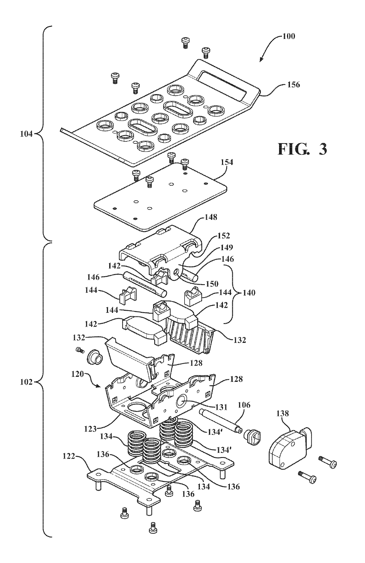 Bidirectional pedal assembly