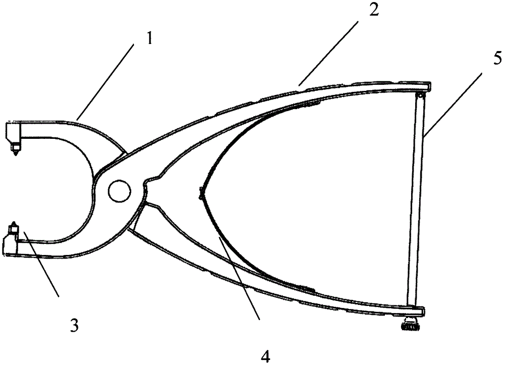 Oblique bone fracture reduction forceps