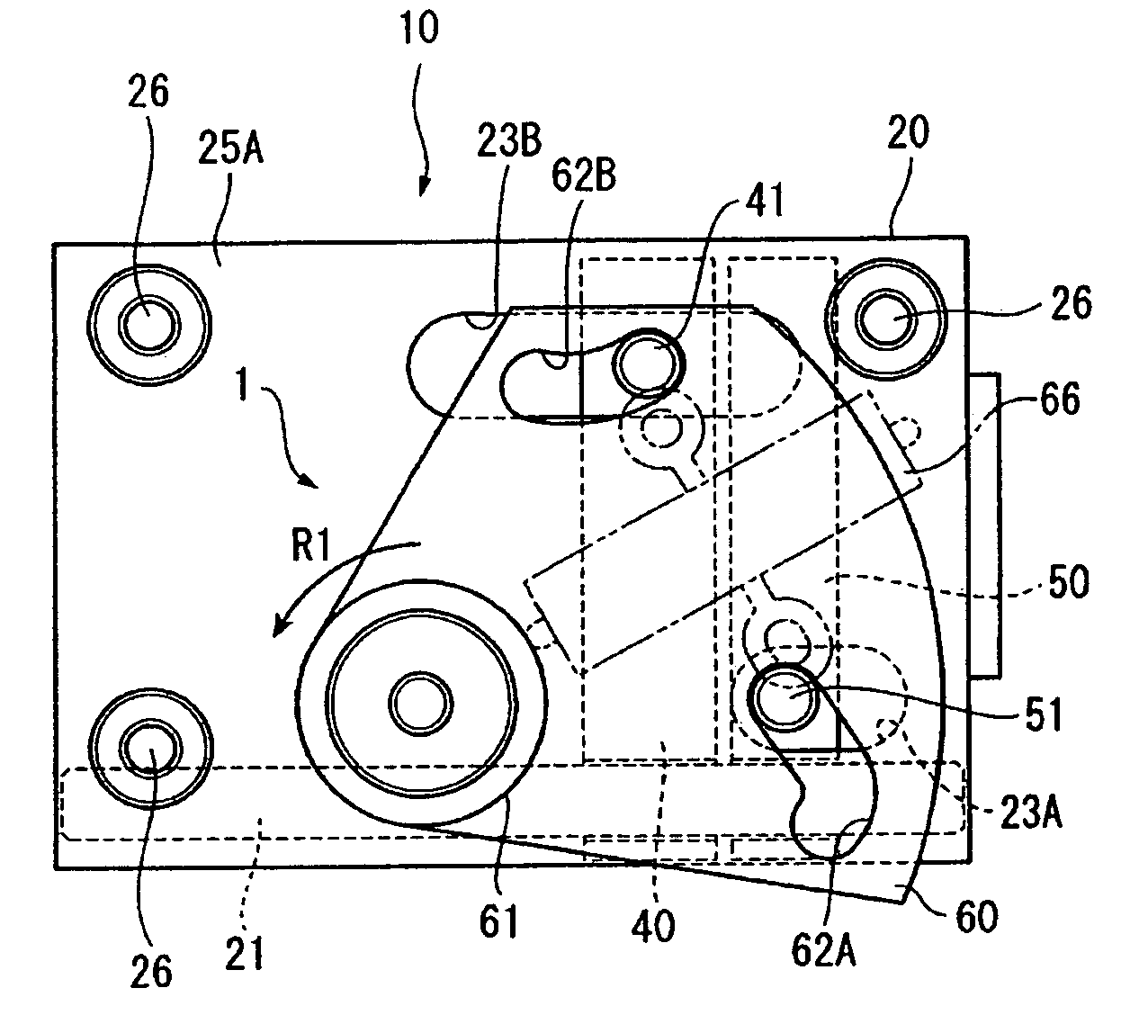 Piezoelectric actuator and device