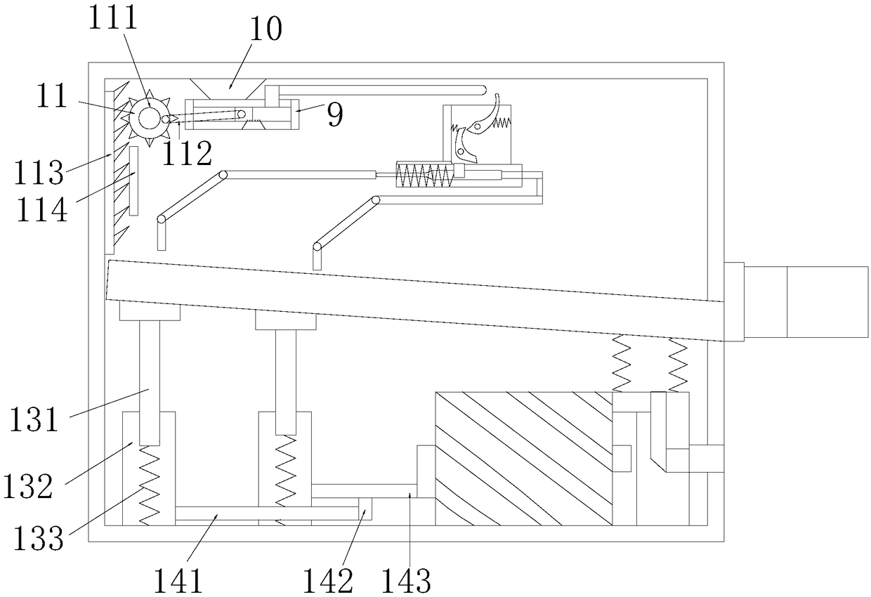 Metallurgical furnace feeding device based on energy storage and material scraping operation