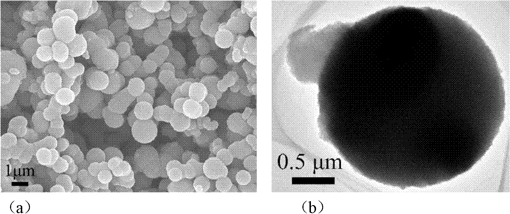 Method for preparing anatase porous TiO2 spheres, core-shell structure and hollow spheres