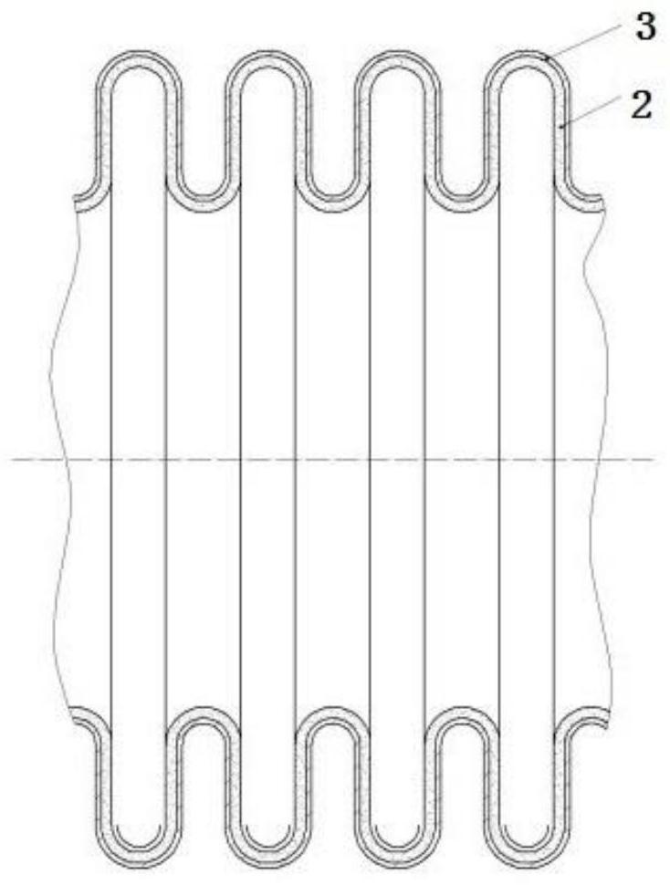 Multi-layer co-extrusion electromagnetic shielding fluoroplastic electric insulation corrugated pipe and preparation method thereof