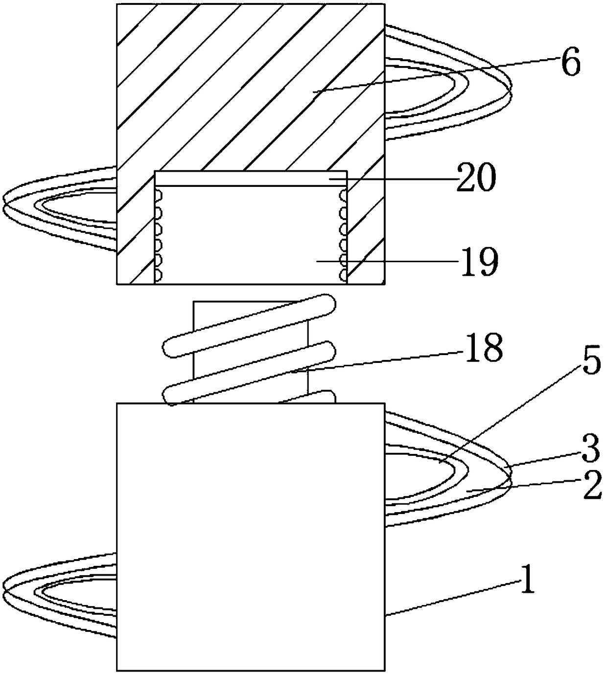 Rotary excavating machine spiral drilling bit with crushing function