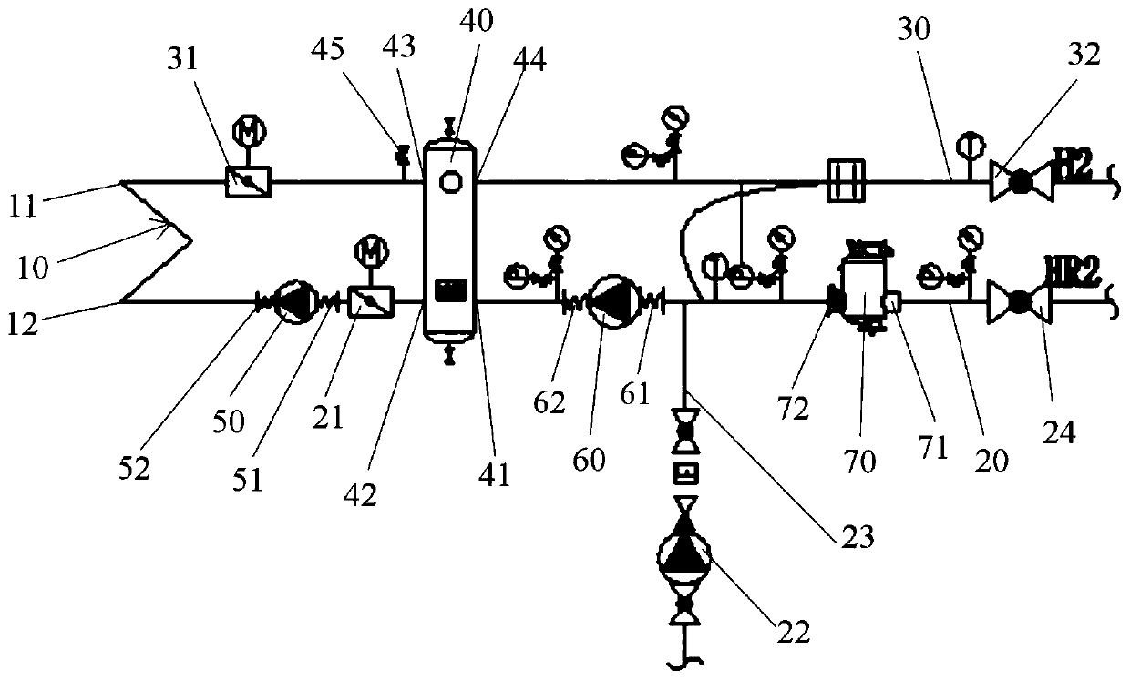 Cleaning method of energy mixing heat exchange unit with pipeline online flushing function