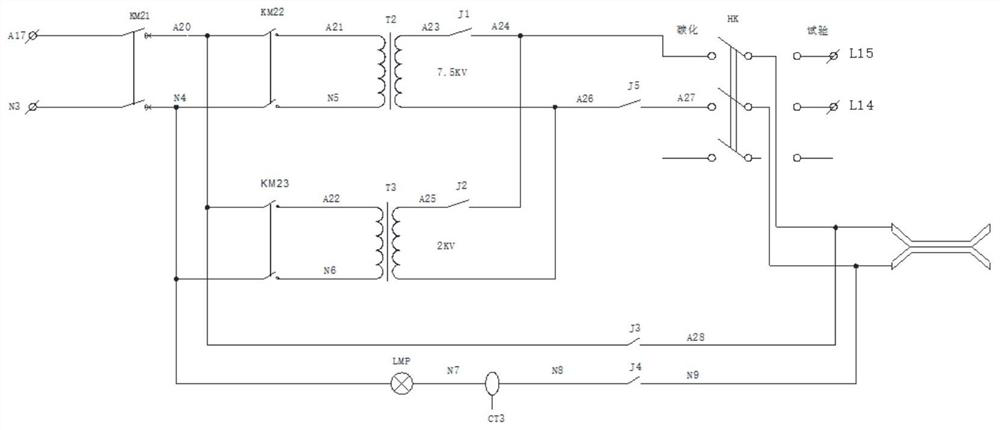 Automatic detection test system for operating characteristics of arc fault protection electric appliance