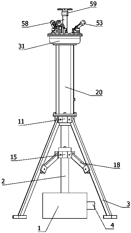 Efficient greening irrigation device for environmental protection engineering