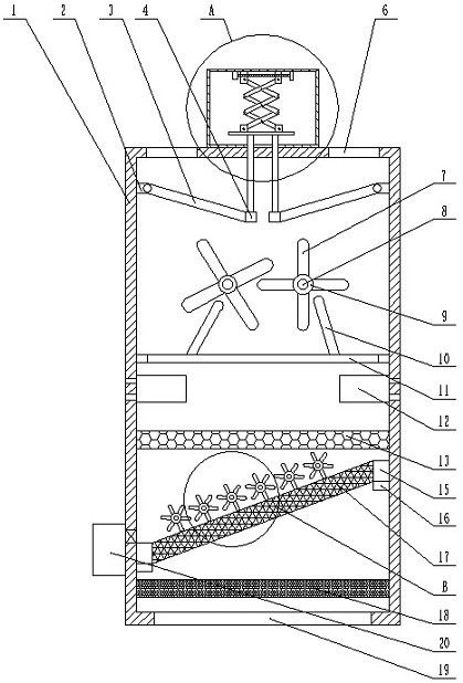 Gutter inlet sewage interception device for environmental protection