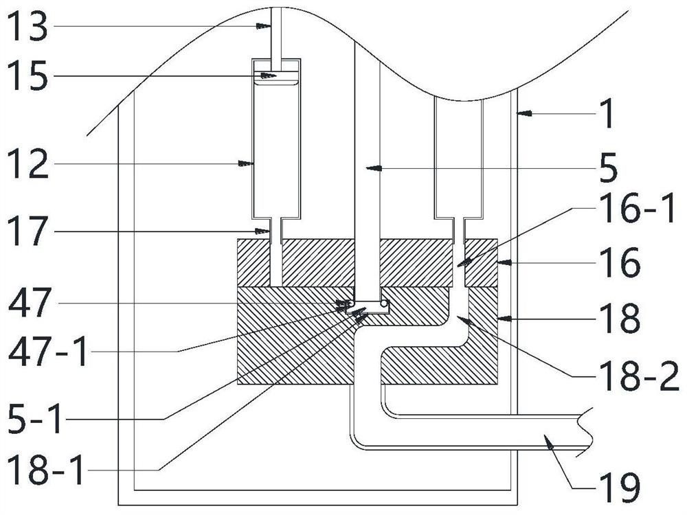 A multi-tube structure gynecological vulva cleaning device