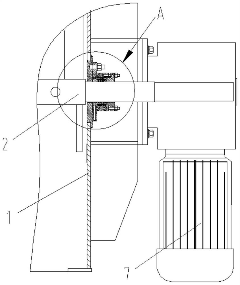 Rotating shaft dynamic sealing structure and method for replacing sealing ring of rotating shaft dynamic seal