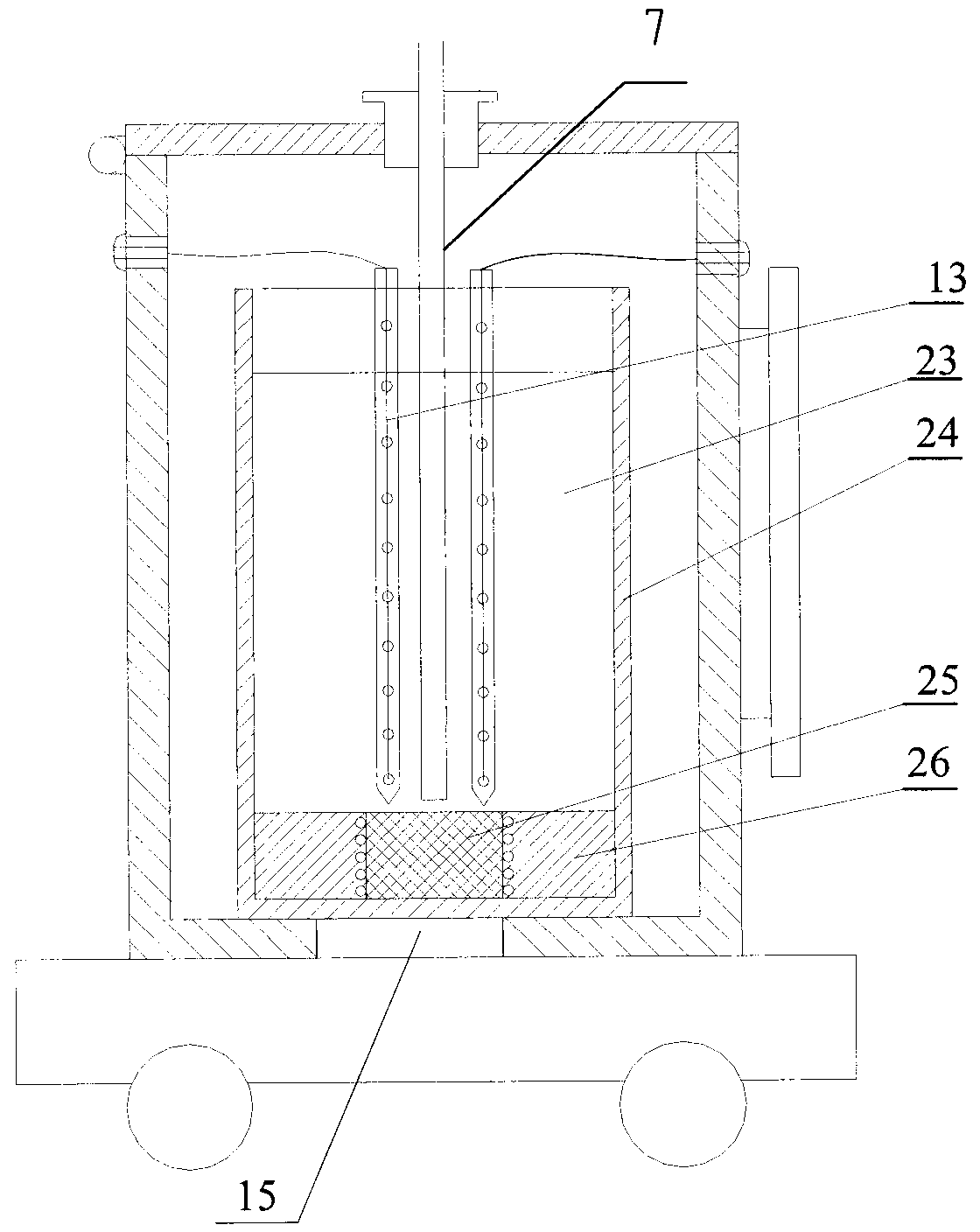 Lunar-environment-simulated cutting test device