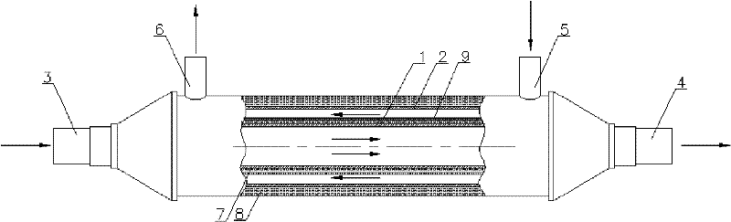 Heat-supply three-layer casing system based on countercurrent heat exchange principle