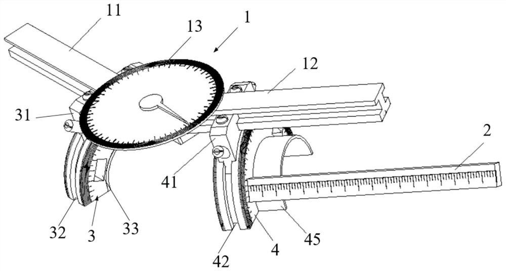 A catheter bending measuring ruler and its measuring method