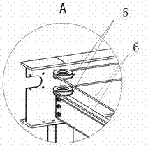 Steel wire rope traction system of three-dimensional parking garage carrier transverse moving device