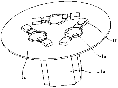 Automatic assembling machine for handheld type three-claw glass sucker