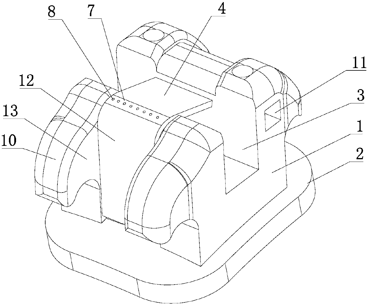 Orthodontic time-sharing self-locking bracket