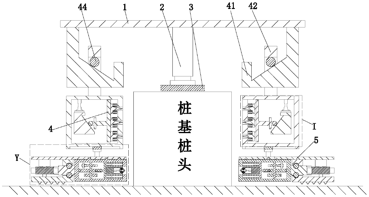 Equipment and method for removing pile head of bridge pile foundation