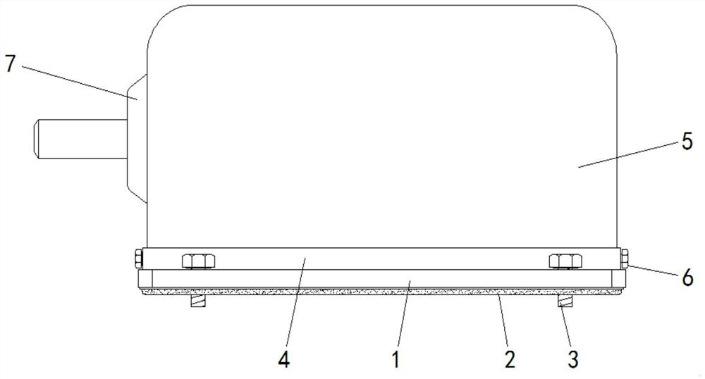 A fast-installable DC motor with shock-absorbing effect